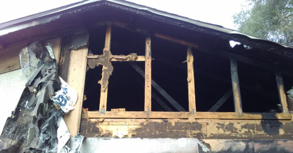 Fire Damaged Roofs
